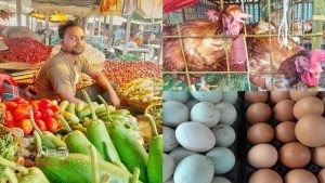 লালমনিরহাটে সবজির দাম কমলেও কমেনি মাছ-মাংসের