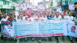 রংপুরে বিএনপির ৩১ দফা ও ধানের শীষের প্রচার মিছিল