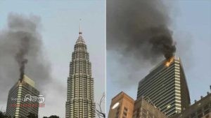 কুয়ালালামপুরে পেট্রোনাস টাওয়ার ৩ এর ৫৭তলায় আগুন
