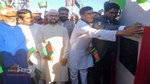 বাংলাবান্ধায় দেশের সর্বচ্চো ১১৭ ফুট উচ্চতা ফ্ল্যাগ স্ট্যান্ডের উদ্বোধন