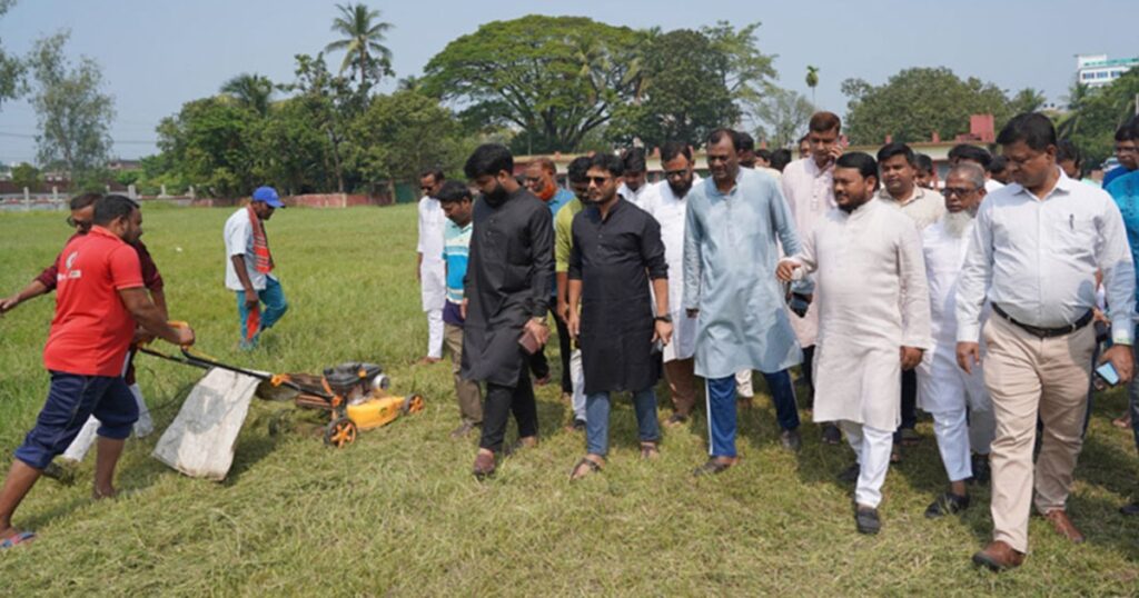 রাজশাহীতে প্রধানমন্ত্রীর জনসভা মাঠ পরিদর্শনে রাসিক প্রশাসক