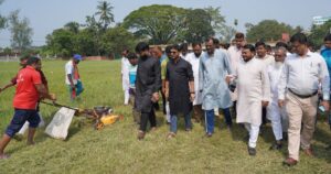 রাজশাহীতে প্রধানমন্ত্রীর জনসভা মাঠ পরিদর্শনে রাসিক প্রশাসক